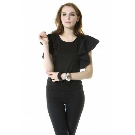 Bluză cu mâneci drapate